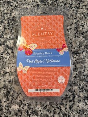 Scentsy Pink Apple & Nectarine Scentsy Brick - Pink/Blue